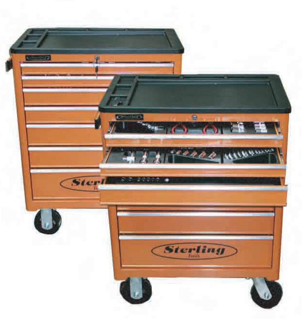 Sterling 'SUPER COMBI’ Workshop Trolley with 7 Drawers + Modules - Click Image to Close